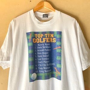 Vintage 90s golf top 10 golfers Tee XL